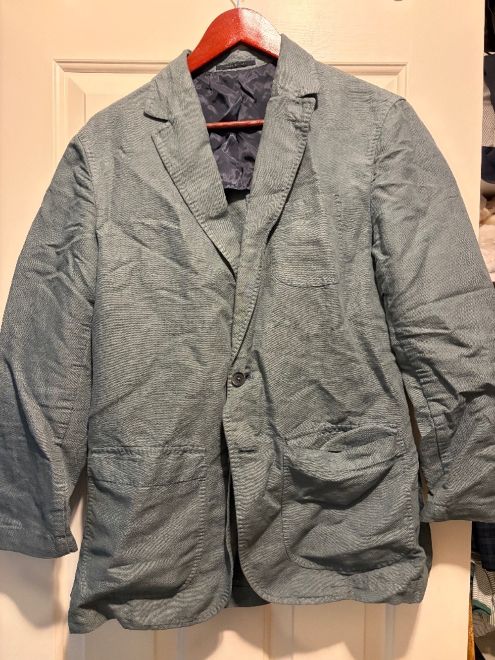 Sid Mashburn Butcher Jacket - Green - Canapa Hemp/cotton blend IT48R